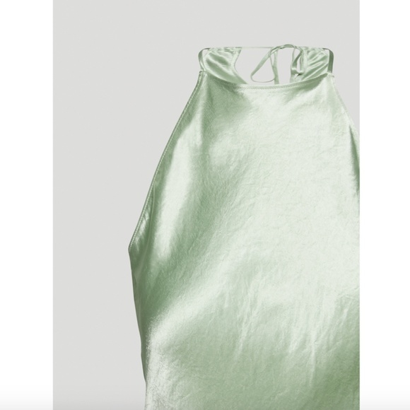 NWT Babaton Lato Dress Satin Halter Midi XS - Picture 5 of 15